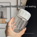 Glass Cups Transparent Mini Water Bottles Resistant Cold Travel Mug